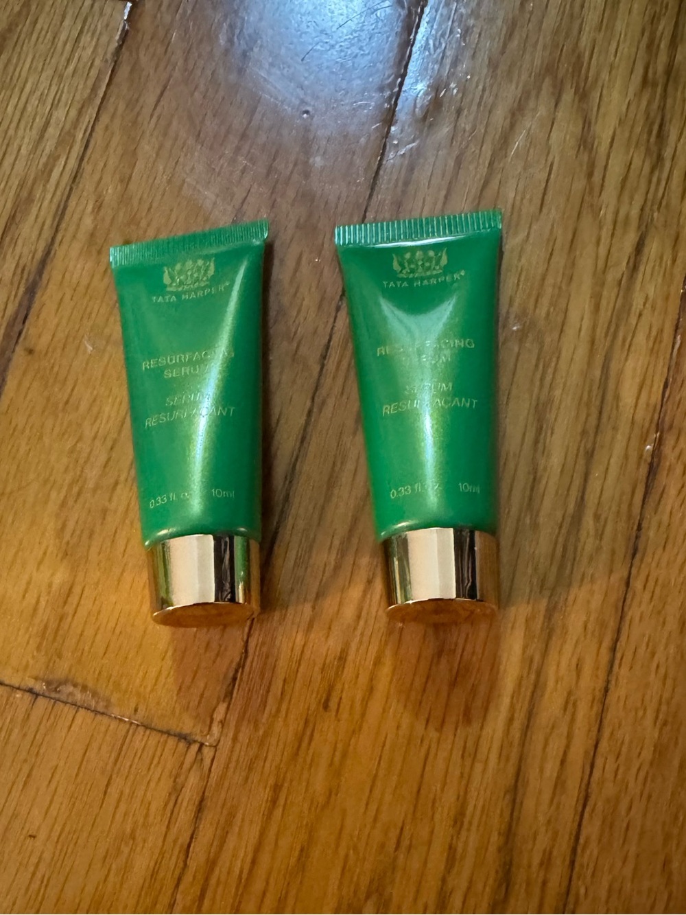 Tata Harper Resurfacing Serum in Green and Gold Tubes-2 included